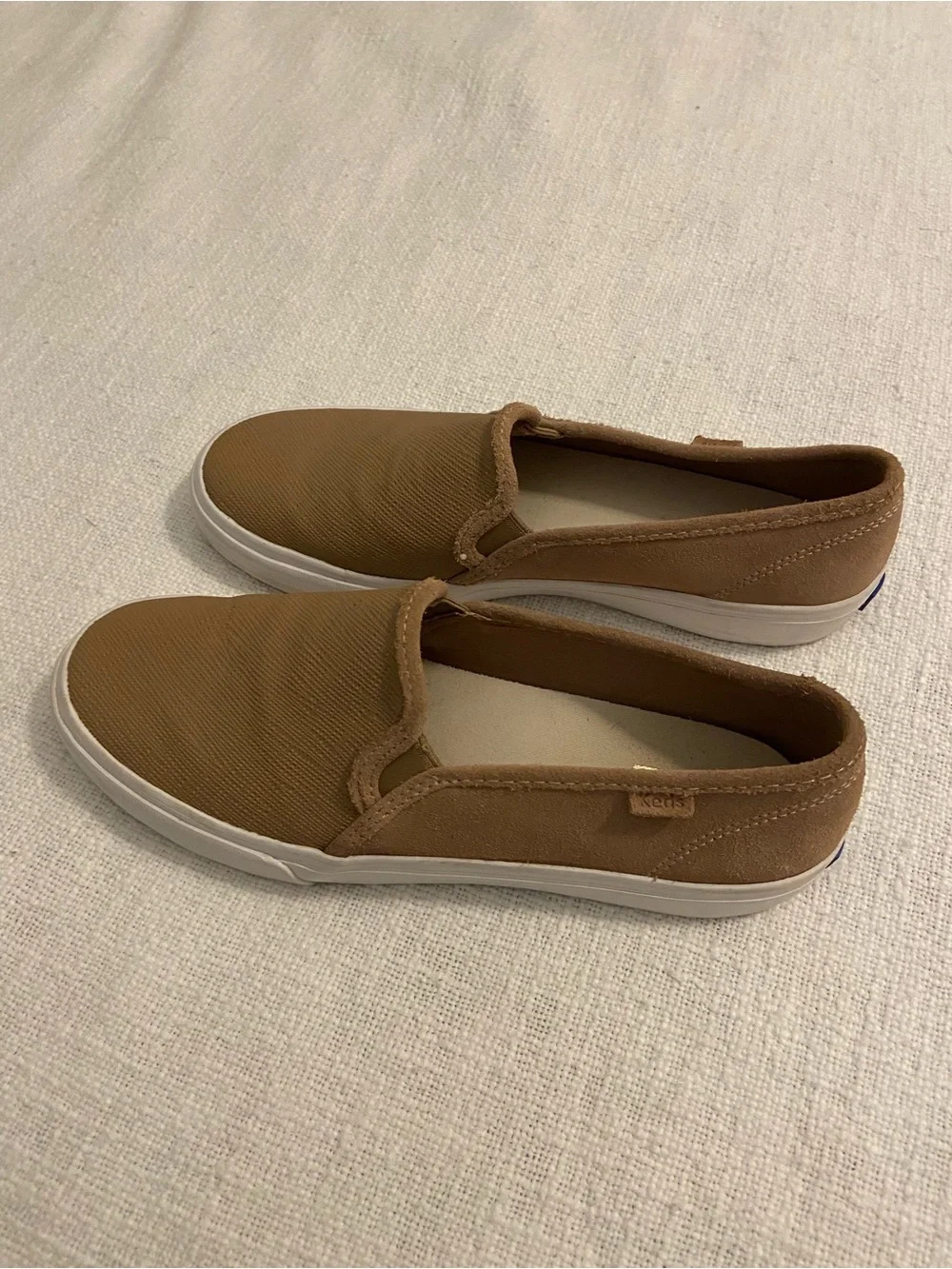 Keds Casual Slip-On Sneakers in Taupe/Brown Women’s Size 9
